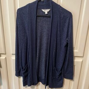 Womens midnight blue sweater with pockets